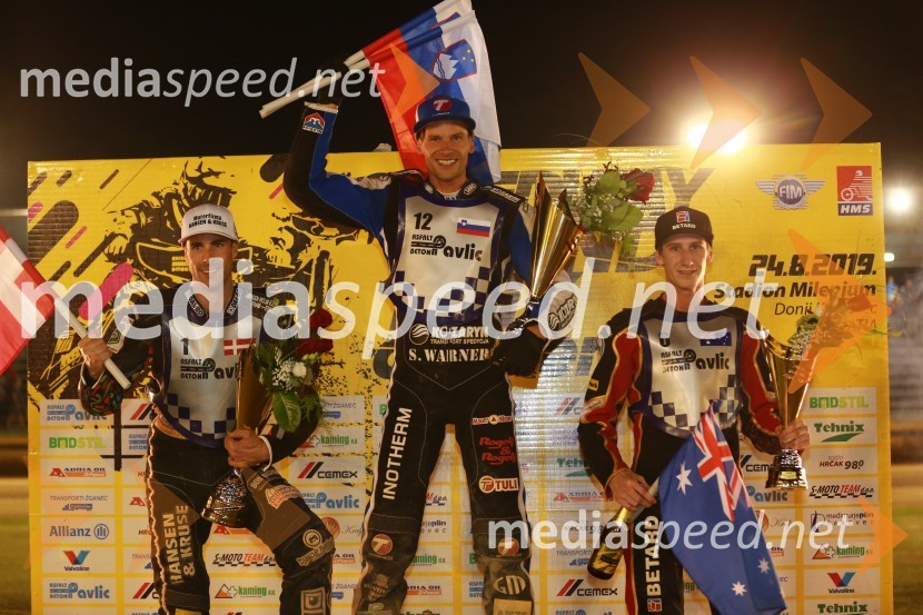  Niels-Kristian  Iversen, speedwayist (Danska);  Matej Žagar, speedwayist (AMTK Ljubljana);  Max Fricke, speedwayist (Avstralija)Žagar z zmago v Speedway Grand Prix 2020