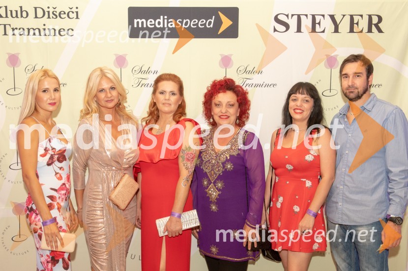  Natalija Cvetko, vodja projektov, Mediaspeed; mag. Norma Bale, pisateljica in predsednica kluba Dišeči Traminec;  Magda Steyer, Steyer Vina;  ... ;  ... ;  ... 10. Salon Traminec 2019