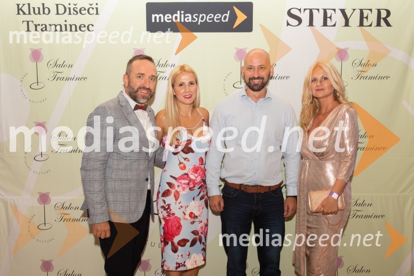  Borut  Cvetko, kreativni direktor, Mediaspeed;  Natalija Cvetko, vodja projektov, Mediaspeed;  Srečko Štagar, ZTKK; mag. Norma Bale, pisateljica in predsednica kluba Dišeči Traminec10. Salon Traminec 2019