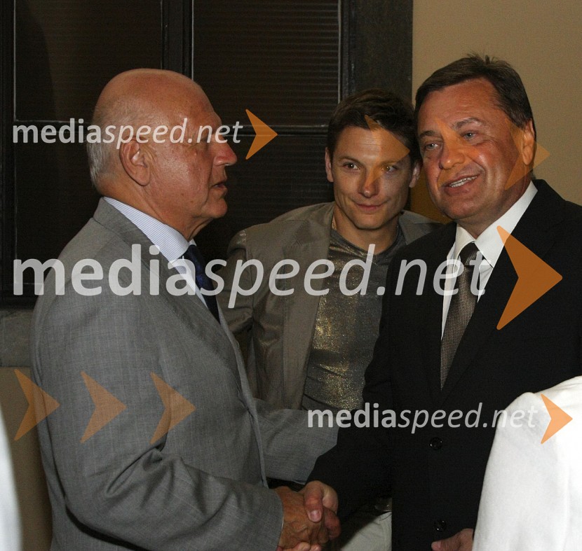 Janez Kocjančič, predsednik OKS in Zoran Jankovič, župan LjubljaneSprejem slovenske olimpijske reprezentance v Ljubljani