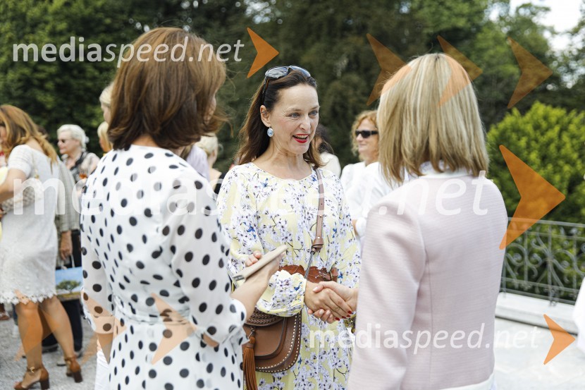 mag. Lidia Pavlin, agencija Nicha;  Blažka Müller, voditeljica; dr. Saša Božič, Koordinatorka projekta WEF Slovenia 2020 in Executive CoachinjaČajanka mednarodnega foruma WEF (Women Economic Forum)