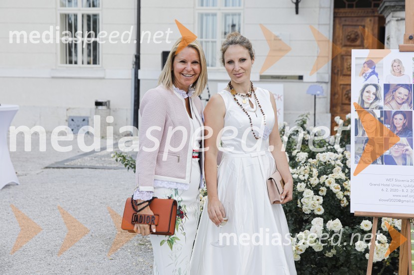 dr. Saša Božič, Koordinatorka projekta WEF Slovenia 2020 in Executive Coach;  Nana Šumarda SlavničČajanka mednarodnega foruma WEF (Women Economic Forum)