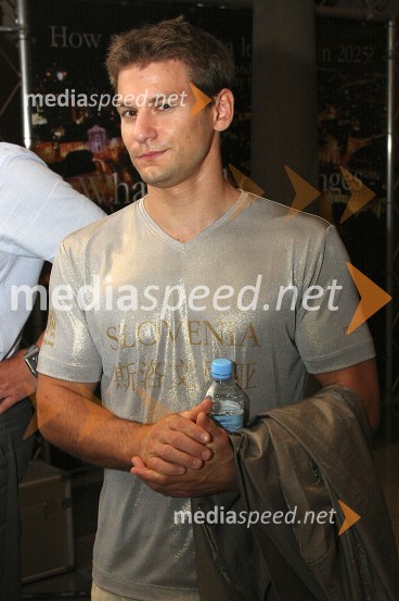 Mitja Petkovšek, gimnastičarSprejem slovenske olimpijske reprezentance v Ljubljani