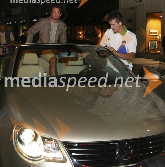 Primož Kozmus, olimpijski prvak v metu kladivaSprejem slovenske olimpijske reprezentance v Ljubljani