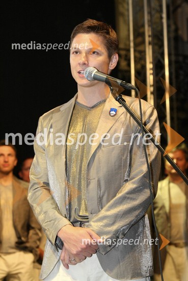 Andraž Vehovar, vodja odprave slovenske olimpijske reprezentance na olimpijskih igrah v PekinguSprejem slovenske olimpijske reprezentance v Ljubljani