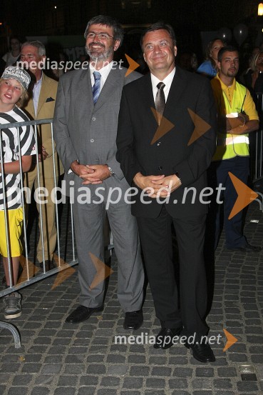 Zoran Jankovič, župan Ljubljane in Roman Jaklič, politikSprejem slovenske olimpijske reprezentance v Ljubljani