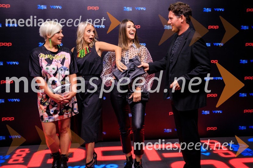  Ana  Praznik, voditeljica oddaje, Delovna akcija;  Tinkara Fortuna , nekdanja članica skupine Bepop;  Alenka Husić, pevka;  Gregor Zalokar, TrickyDisco! PiArtPOP Promenada 2019