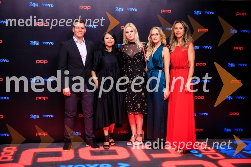  Mark Vidrih;  Alenka Marovt, urednica, 24ur ;  Špela Bezjak, POP TV;  Veronika Lavrenčič;  Brigita PotočnikPOP Promenada 2019