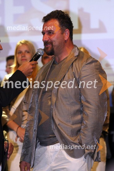 Vladimir Kevo, trener Primoža KozmusaSprejem slovenske olimpijske reprezentance v Ljubljani