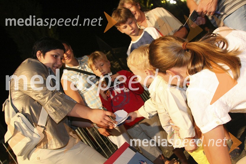Lucija Polavder, dobitnica bronaste medalje v juduSprejem slovenske olimpijske reprezentance v Ljubljani