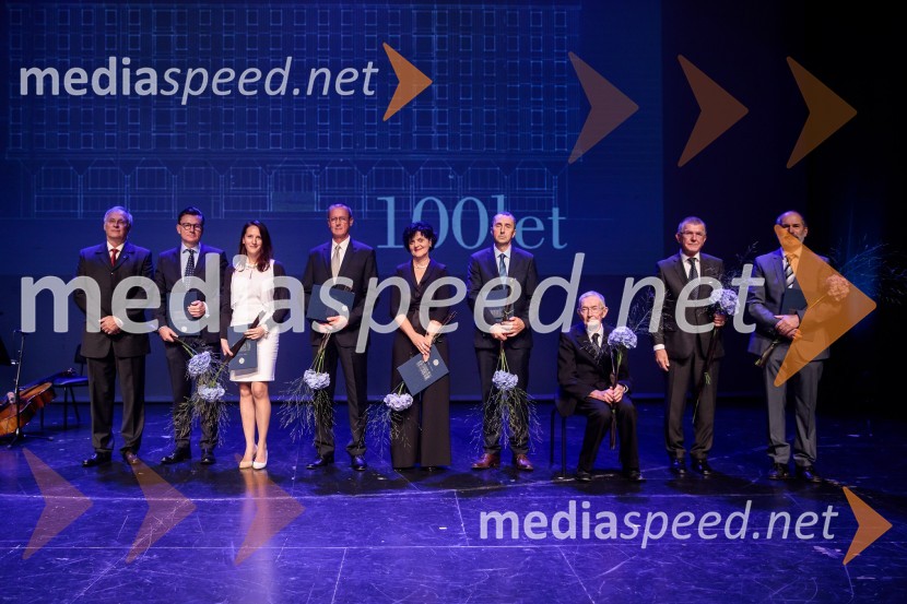 Prejemniki jubilejnih srebrnih plaketProslava ob 100-letnici Fakultete za gradbeništvo in geodezijo