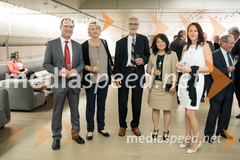  ... ;  ... ; prof. dr. Rudi Rajar;  ... ; dr. Tanja Prešeren, direktorica Inštituta za hidravlične raziskave - HidroinštitutProslava ob 100-letnici Fakultete za gradbeništvo in geodezijo