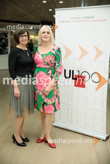 doc. dr. Simona Savšek, prodekanja;  Irena Pavčič, IPPR, agencija za komuniciranjeProslava ob 100-letnici Fakultete za gradbeništvo in geodezijo