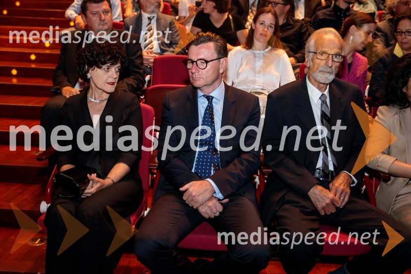 Nikolaja Podgoršek Selič, tehnična direktorica Cinkarne Celje; prof. dr. Oto Luthar, znanstveni svetnik in direktor ZRC SAZU; prof. dr. Rudi RajarProslava ob 100-letnici Fakultete za gradbeništvo in geodezijo