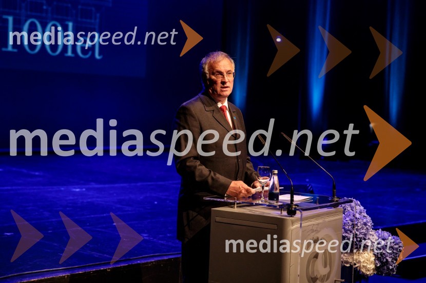 prof. dr. Matjaž Mikoš, dekan Fakultete za gradbeništvo in geodezijo Univerze v Ljubljani (UL FGG) Proslava ob 100-letnici Fakultete za gradbeništvo in geodezijo