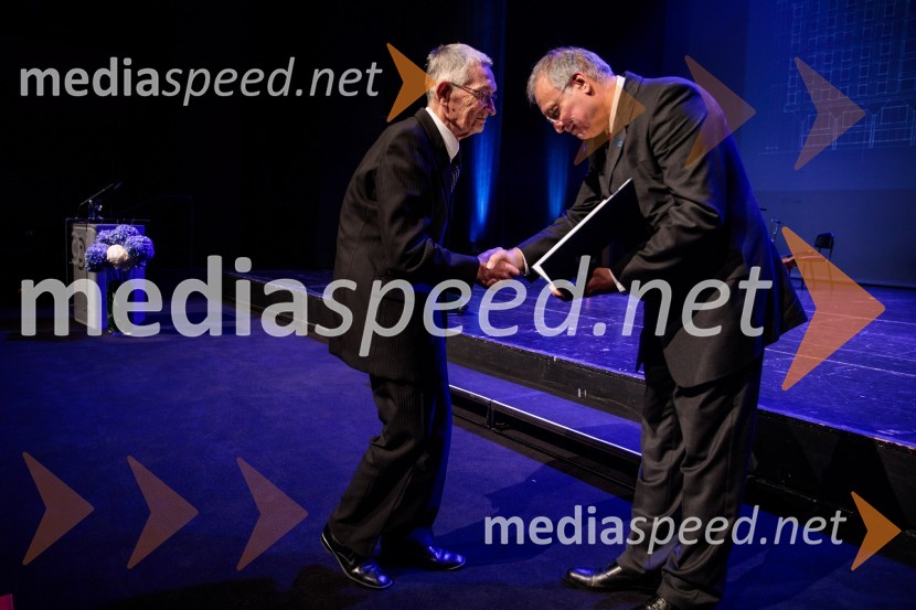  Marjan Jenko; prof. dr. Matjaž Mikoš, dekan Fakultete za gradbeništvo in geodezijo Univerze v Ljubljani (UL FGG) Proslava ob 100-letnici Fakultete za gradbeništvo in geodezijo