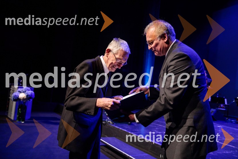  Marjan Jenko; prof. dr. Matjaž Mikoš, dekan Fakultete za gradbeništvo in geodezijo Univerze v Ljubljani (UL FGG) Proslava ob 100-letnici Fakultete za gradbeništvo in geodezijo