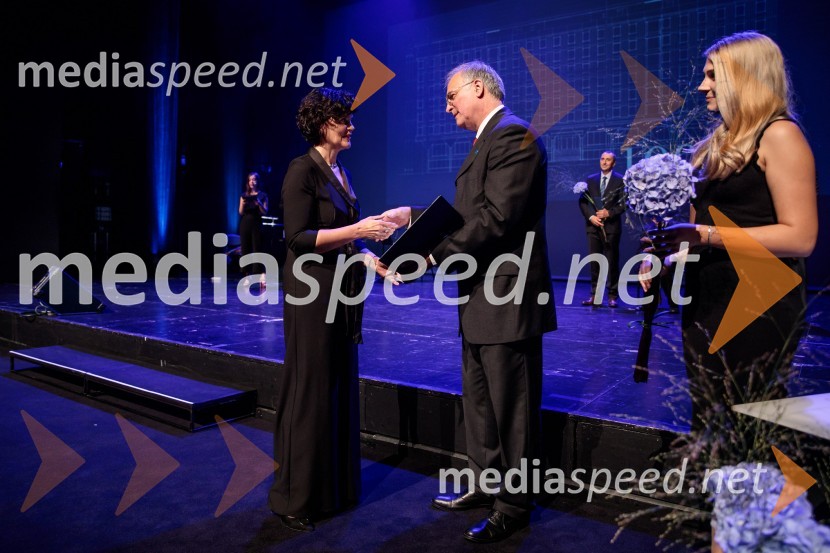  Nikolaja Podgoršek Selič, tehnična direktorica Cinkarne Celje; prof. dr. Matjaž Mikoš, dekan Fakultete za gradbeništvo in geodezijo Univerze v Ljubljani (UL FGG) ;  ... Proslava ob 100-letnici Fakultete za gradbeništvo in geodezijo