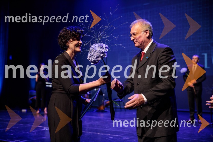  Nikolaja Podgoršek Selič, tehnična direktorica Cinkarne Celje; prof. dr. Matjaž Mikoš, dekan Fakultete za gradbeništvo in geodezijo Univerze v Ljubljani (UL FGG) Proslava ob 100-letnici Fakultete za gradbeništvo in geodezijo