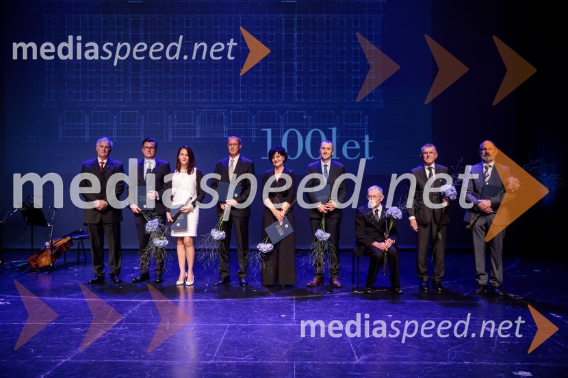 Prejemniki jubilejnih srebrnih plaketProslava ob 100-letnici Fakultete za gradbeništvo in geodezijo