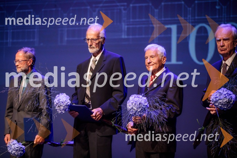 Prejemniki jubilejnih zlatih plaketProslava ob 100-letnici Fakultete za gradbeništvo in geodezijo