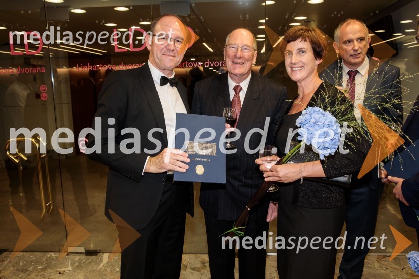 doc. dr. Samo Drobne; prof. dr. Emeritus Erik Stubkjær; prof. dr. Anka Lisec;  ... Proslava ob 100-letnici Fakultete za gradbeništvo in geodezijo