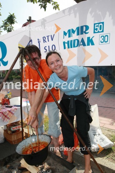 Jože Vegi, Odgovorni urednik pomurskega madžarskega radia in Mirjana Lovrič, v.d. odgovorne urednice MMRBogračfest 2008