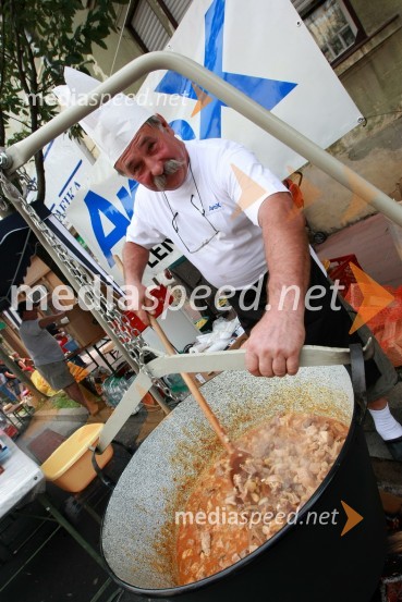 Tibor Gerenčer, kuhar ekipe Artex, zmagovalec Bogračfesta 2008Bogračfest 2008