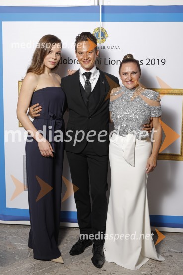  Flora Ema  Lotrič;  Luka Markus Štajer, KaMi Inštitut;  Nuša Derenda, pevkaVeliki dobrodelni Lions ples 2019