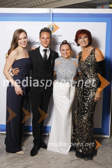  Flora Ema Lotrič, pevka;  Luka Markus Štajer, KaMi Inštitut;  Nuša Derenda, pevka;  Darinka Pavlič Kamien, strokovnjakinja za komuniciranjeVeliki dobrodelni Lions ples 2019