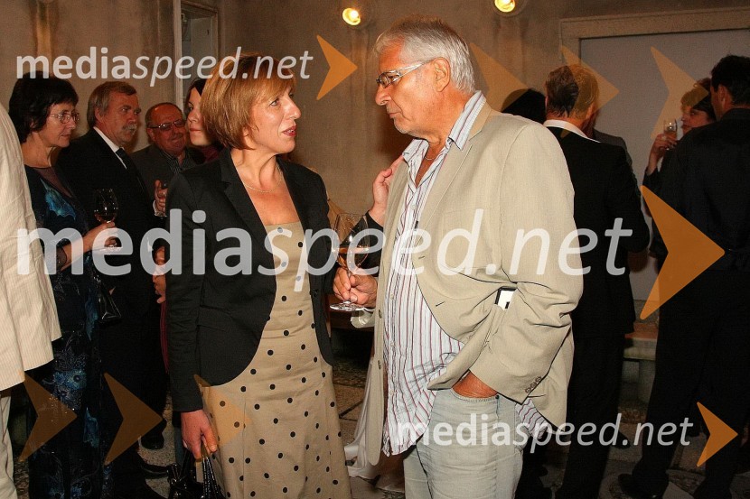 Vika Potočnik, nekdanja županja Ljubljane in Boris Cavazza, igralecFestival Ljubljana, Predstava Tomaža Pandurja: Baroko