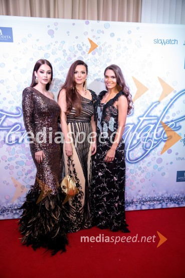 Gaja Prestor, pevka;  Natalija Verboten, pevka;  Nives Orešnik, fotomodel, fitnes trenerka, nekdanja Miss SlovenijeFemme fatale 2019 je Natalija Verboten