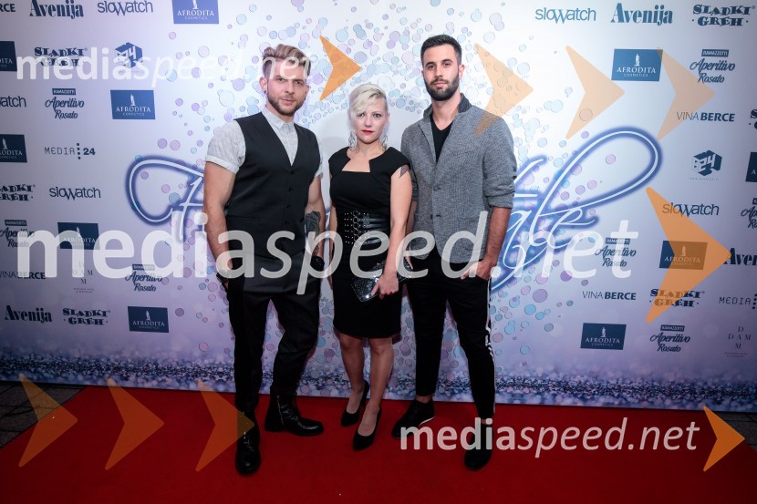  Klemen Bunderla, radijski voditelj, radio Aktual;  Petra Rupnik, odgovorna urednica časopisa Novice Svet24;  Luka  Švigelj , TV VeseljakFemme fatale 2019 je Natalija Verboten