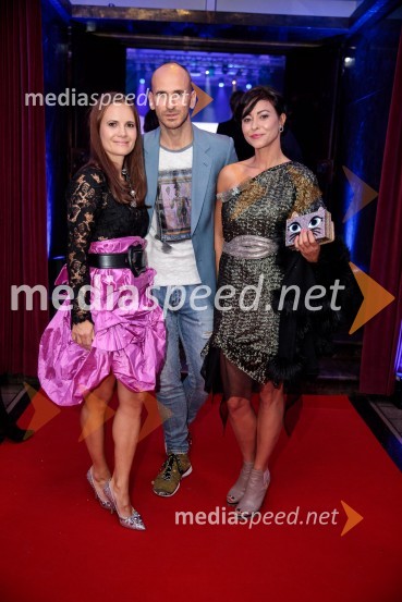  Nada Brezec;  Miro Mišljen, modni oblikovalec;  Ana Kali MaatFemme fatale 2019 je Natalija Verboten