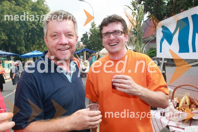 Marjan Dora, urednik radia Murski val in Jože Vegi, Odgovorni urednik pomurskega madžarskega radiaBogračfest 2008