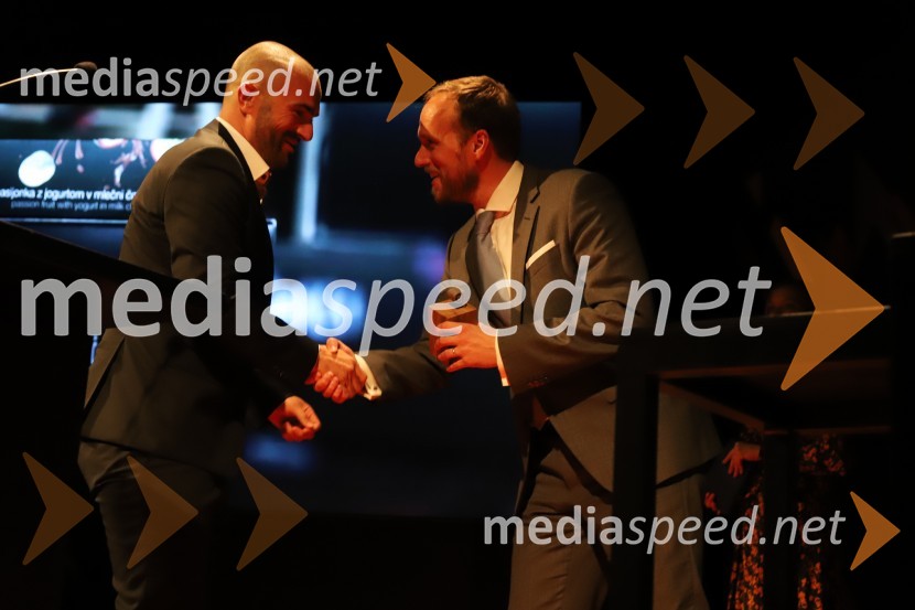  Uroš Mlakar, podjetnik;  Uroš Hakl, direktor družbe Večer, d.o.o.Podravsko podjetje leta 2018 je Teta Frida