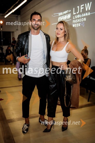  Marko  Pavlović, podjetnik;  Katarina Benček, social media influencerka, avtorica knjigeLjubljana Fashion Week  2019, ponedeljek