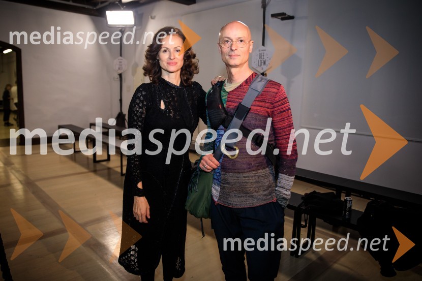  Urška Draž, modna oblikovalka, Pletenine Draž;  Tomaž Draž, modni oblikovalec, Pletenine DražLjubljana Fashion Week  2019, ponedeljek