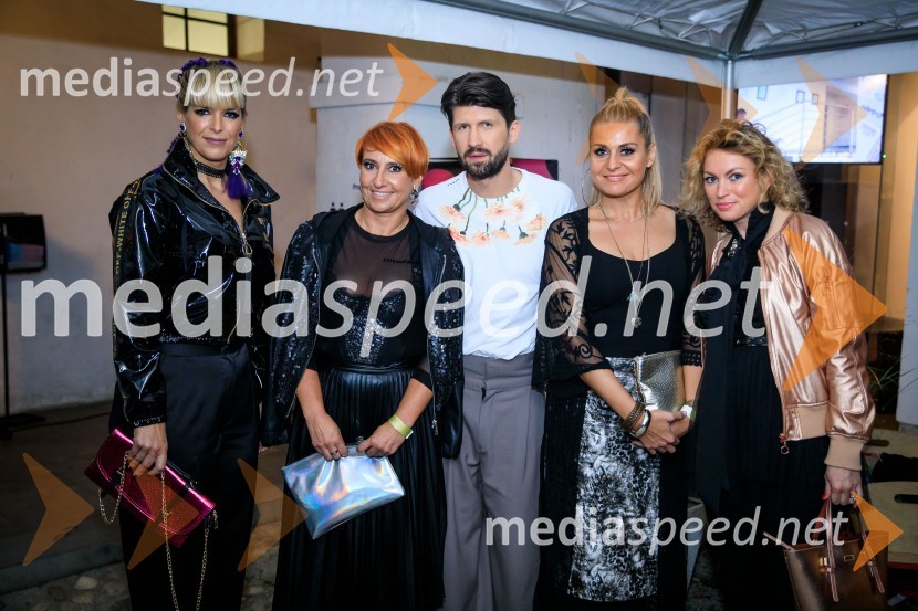  Darja Lesjak, center manager, Citycenter Celje;  Nena Horvat, vodja marketinga City Center;  Tomaž Mihelič, Immortal model managmen;  Mojca Škof, vizažistka;  Sonja Rigler, stilistkaLjubljana Fashion Week  2019, ponedeljek
