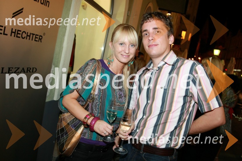 Jasna Kuštor, Frontal in Iztok Polanič, Party Max 
Otvoritev trgovine MNM