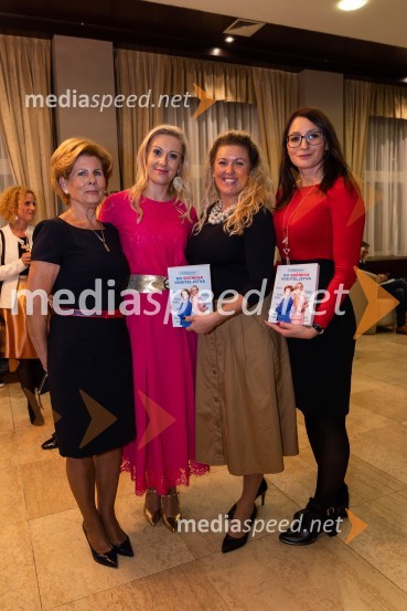  Tatjana  Kolenc;  Klaudija Javornik,  Adacta d.o.o.;  Maja  Mandoska,  Združenje Manager;  Nastja Modec, vodja pisarne in financ Združenje ManagerPredstavitev knjige Klaudije Javornik & Tatjane Kolenc: Do srčnega voditeljstva