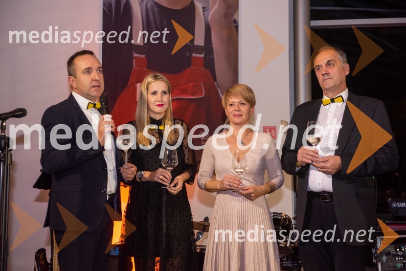  Borut  Cvetko, kreativni direktor, Mediaspeed;  Natalija Cvetko, vodja projektov, Mediaspeed; dr. Aleksandra Pivec, ministrica za kmetijstvo, gozdarstvo in prehrano RS;  Stane Klemenčič, direktor Kmetijsko gozdarskega zavoda MariborPUBECI že petič zavzeli Maribor