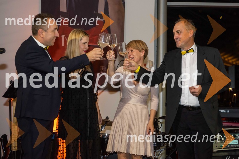  Borut  Cvetko, kreativni direktor, Mediaspeed;  Natalija Cvetko, vodja projektov, Mediaspeed; dr. Aleksandra Pivec, ministrica za kmetijstvo, gozdarstvo in prehrano RS;  Stane Klemenčič, direktor Kmetijsko gozdarskega zavoda MariborPUBECI že petič zavzeli Maribor