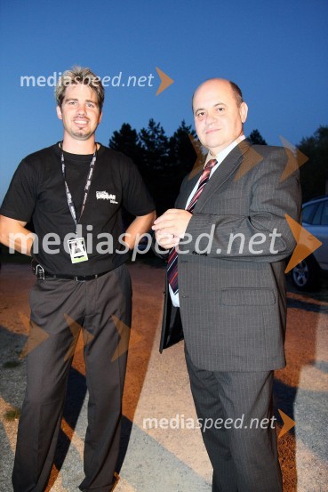 Urban Robert Škantelj,  direktor radia in Jože Levstek, župan občine Ribnica
Urbanova noč 2008