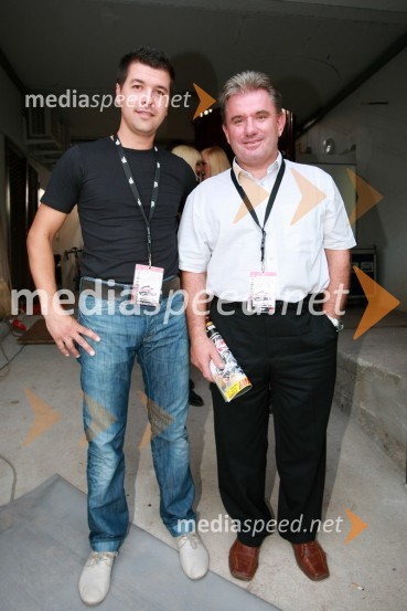 Dejan Stanič, direktor Sax d.o.o. in Andrej Vizjak, minister za gospodarstvoSPEEDWAY SUPER POKAL SAX 2008