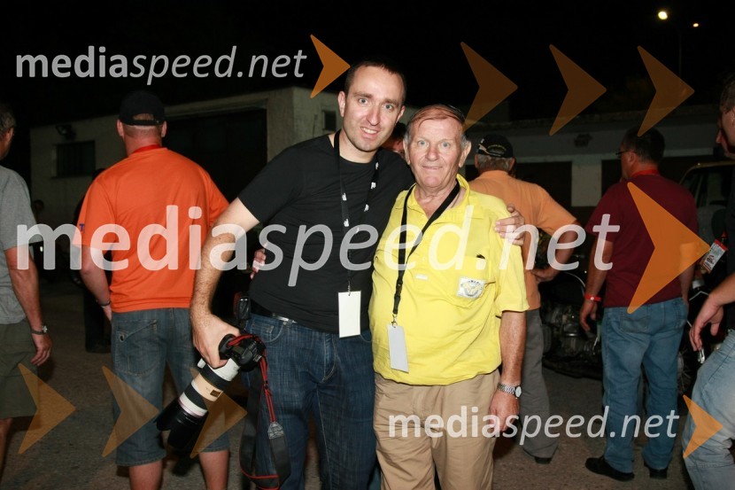 Borut Cvetko, fotograf in Vlado Kocuvan, legenda slovenskega in jugoslovanskega speedwayaSPEEDWAY SUPER POKAL SAX 2008