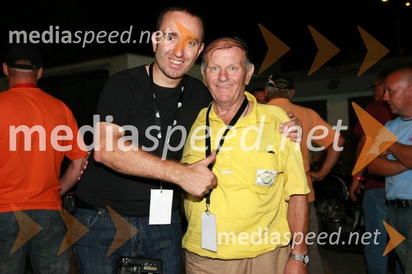 Borut Cvetko, fotograf in Vlado Kocuvan, legenda slovenskega in jugoslovanskega speedwayaSPEEDWAY SUPER POKAL SAX 2008