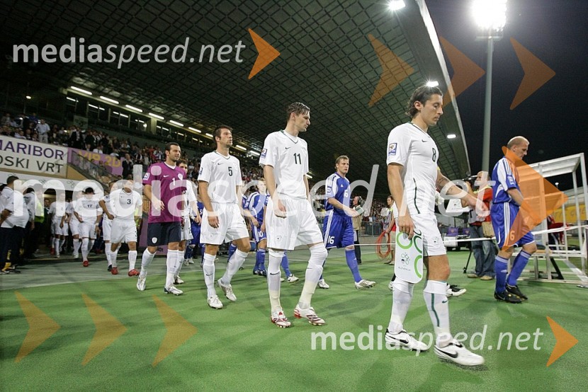 Prihod slovenske reprezentanceNogomet, Slovenija - Slovaška, Kvalifikacije SP 2010