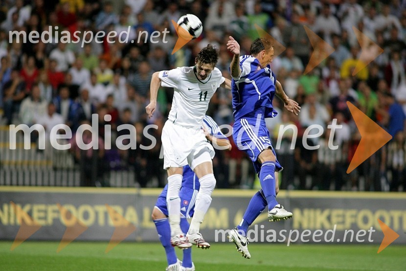 Milivoje Novakovič, slovenski nogometašNogomet, Slovenija - Slovaška, Kvalifikacije SP 2010