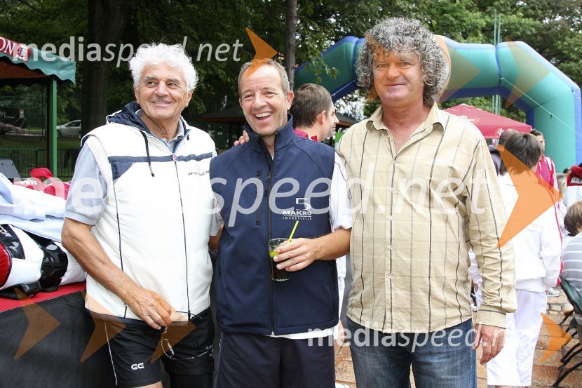 Peter Šefan, nekdanji varnostnik Milana Kučana in predsednik TK Olimpija, Adriano Rušnjak, koprski podjetnik in Nenad Nikolič - Neco, organizator turnirja in direktor športne agencije NispoTeniški turnir Tivoli Cup 2008